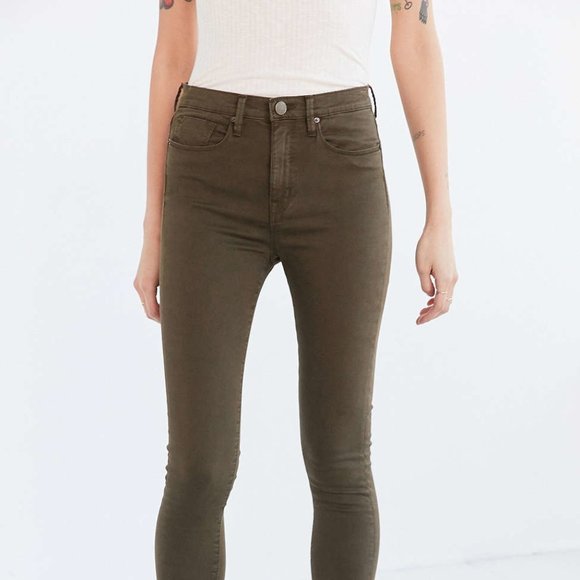 BDG Olive Green Skinny jeans - Picture 2 of 3